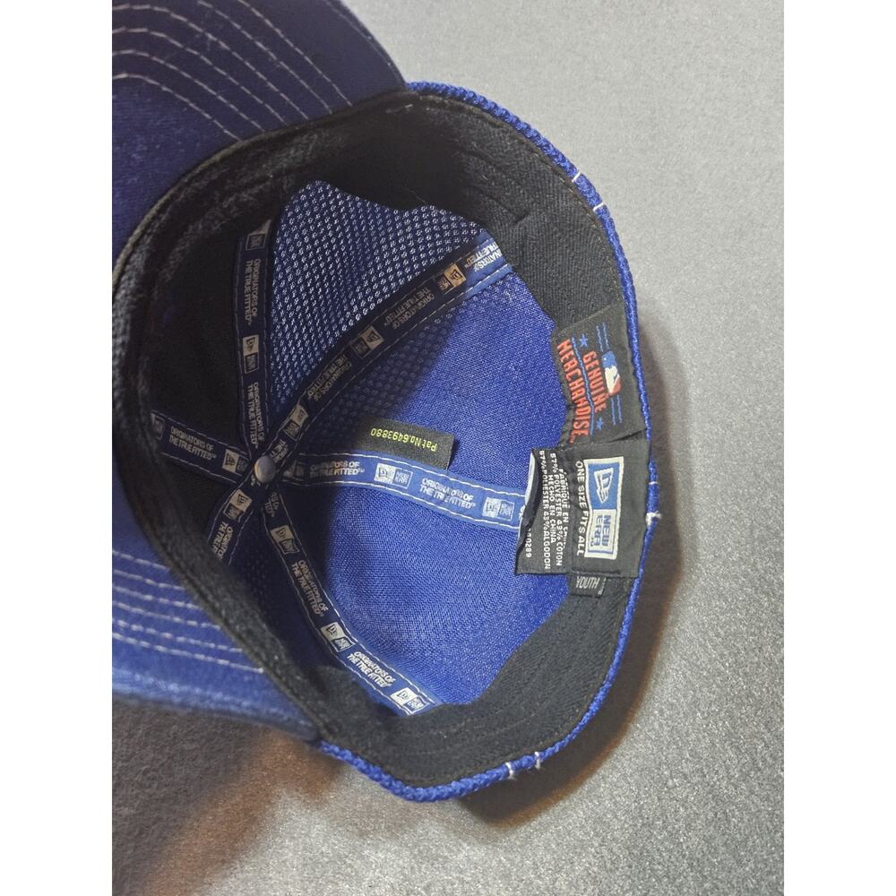 New Era Youth Hat Blue Chicago Cubs Mesh Logo Genuine Merchandise - Picture 6 of 8
